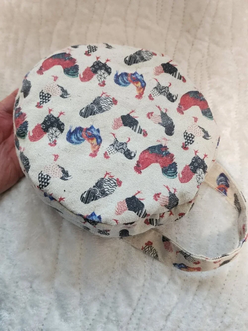 Fabric Egg Basket, Holds 7 Eggs